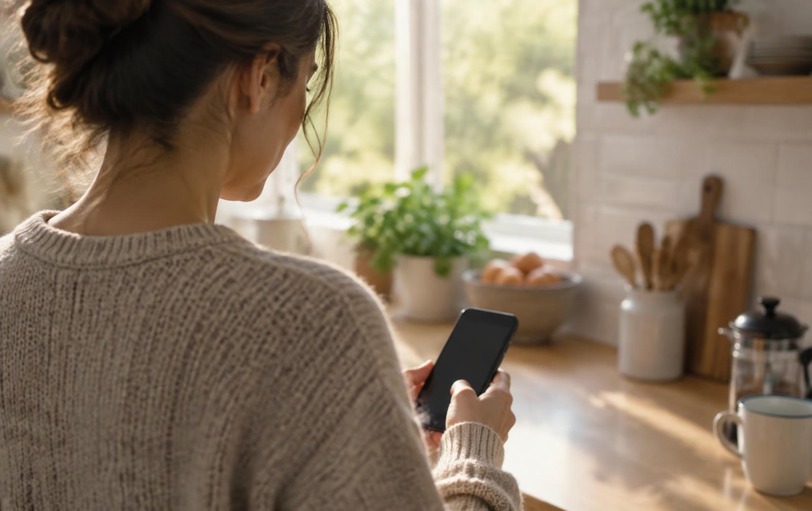 Homeowner using an AI assistant to search for a local contractor.